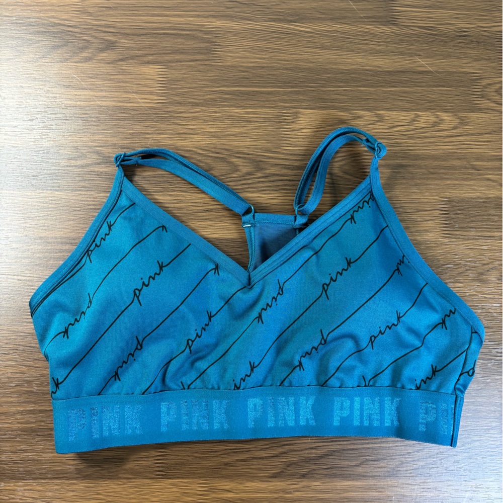 PINK Victoria's Secret Active Teal Bra Size Medium /B